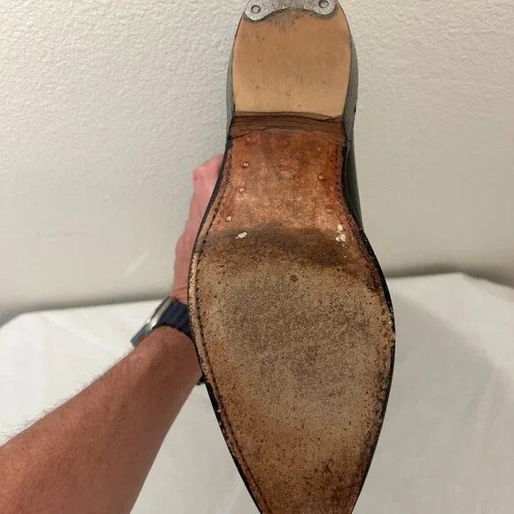 Vintage Stewart Boot Co. Men’s Cowboy Boots – Size 11.5D – Black Leather Western - Picture 7 of 7